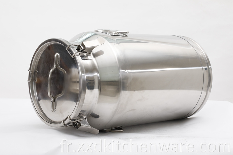 Stainless Steel Milk Bucket With Lid 6